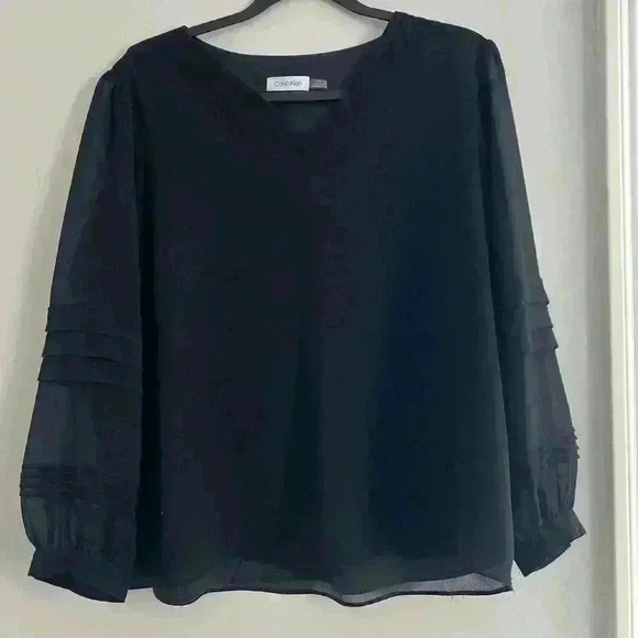 Calvin Klein black blouse - Picture 1 of 3